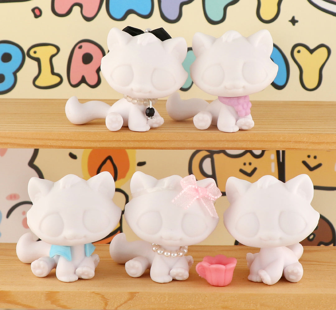 lps white bonbon cat base pack of 5