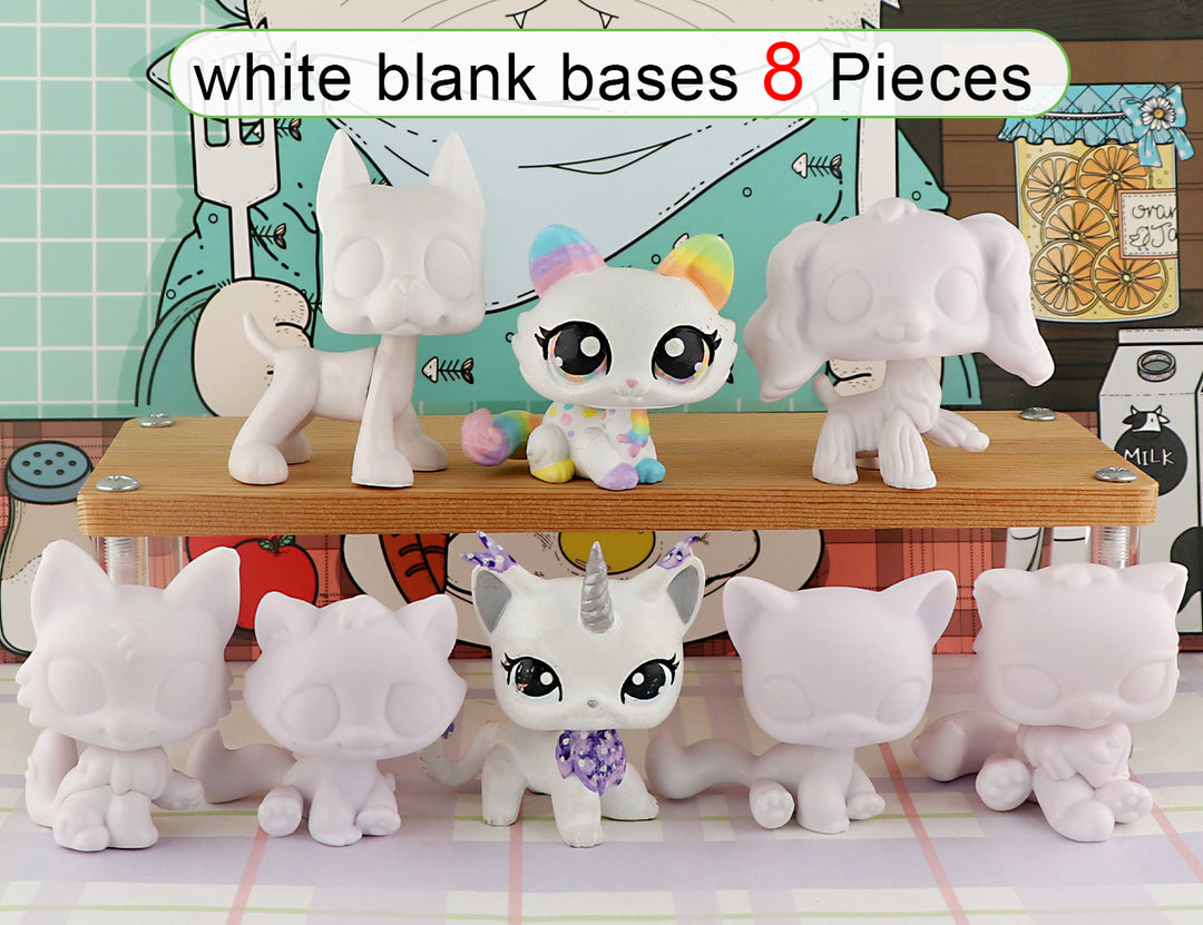 lps white blank pack of 8