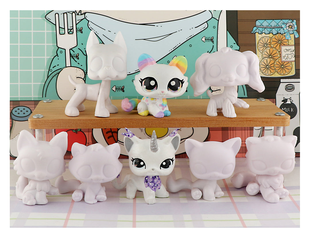 lps white blank pack of 8