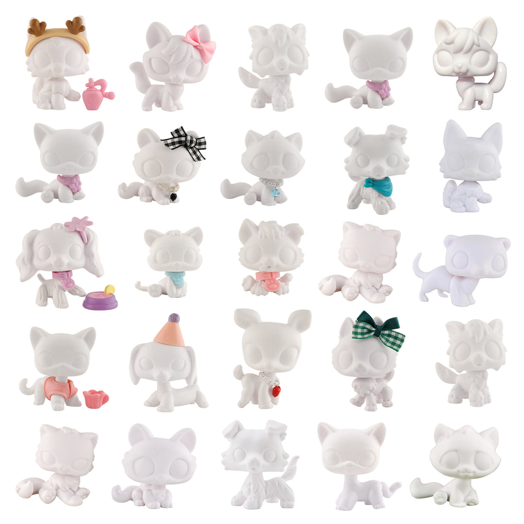 lps white base pack of 25 +random 7 pc accessories